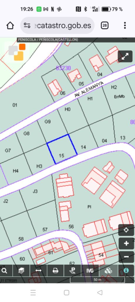 Urban plot in Peñíscola