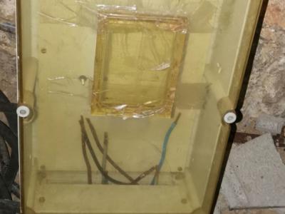 Construction power box according to span. regulation.