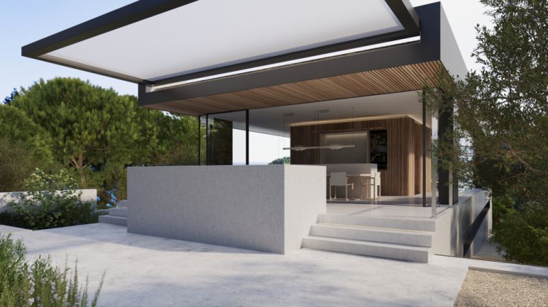 Beeindruckendes Projekt zum Verkauf an der Strandpromenade von Cala Mandia