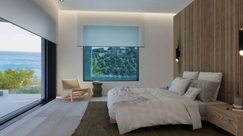 Beeindruckendes Projekt zum Verkauf an der Strandpromenade von Cala Mandia