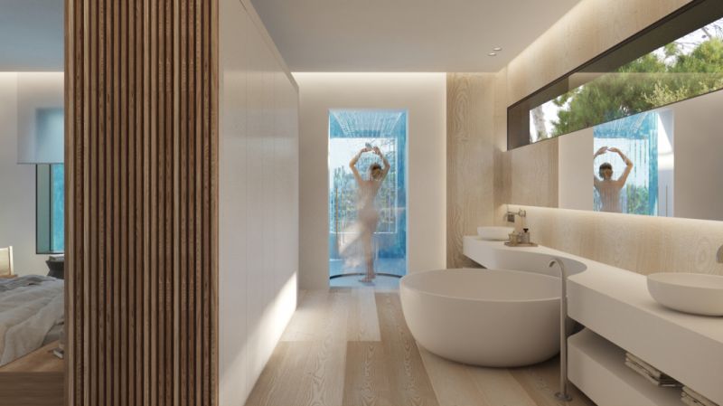 Beeindruckendes Projekt zum Verkauf an der Strandpromenade von Cala Mandia