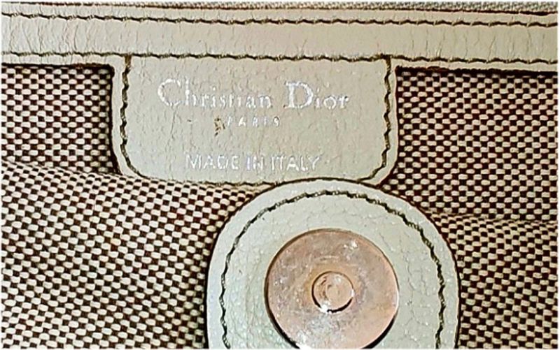Beige Cannage Canvas-Einkaufstasche von Christian Dior