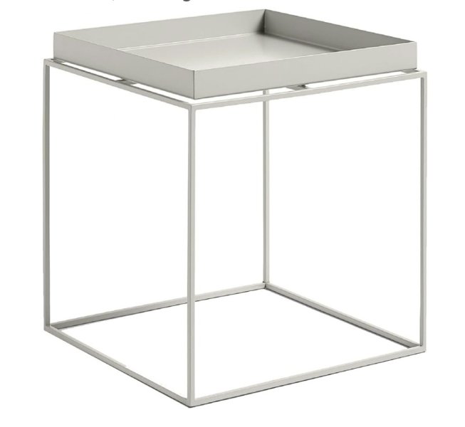 Beistelltisch 2x HAY Tray Table hellgrau