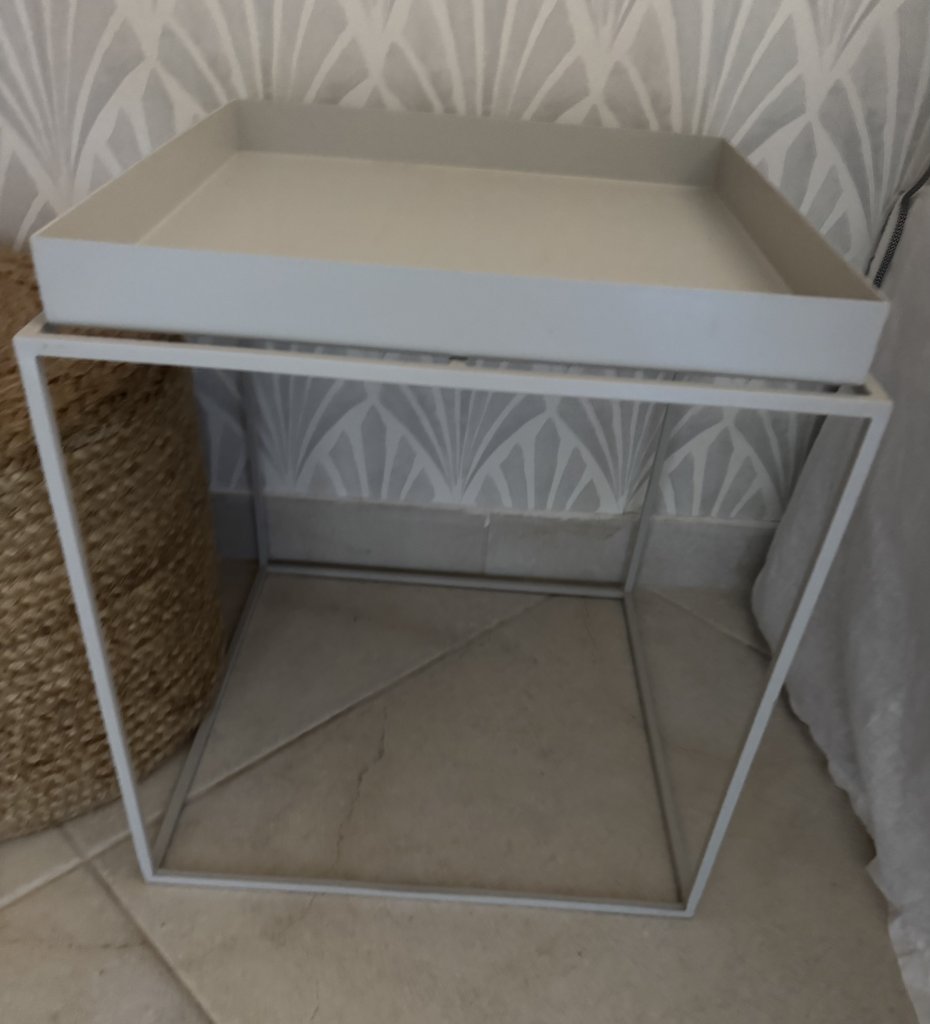 Beistelltisch 2x HAY Tray Table hellgrau