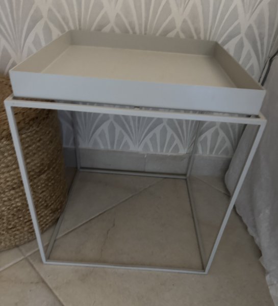 Beistelltisch 2x HAY Tray Table hellgrau