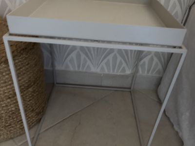 Beistelltisch 2x HAY Tray Table hellgrau