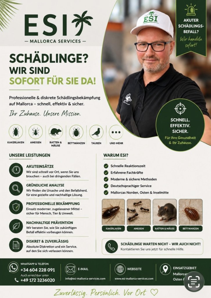 Bekämpfung von Schädlingen