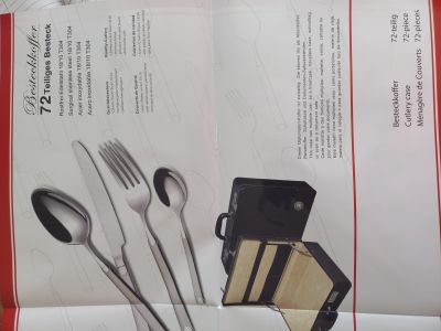 Besteckkoffer, Schweizer Qualität, 72 teilig, nagelneu