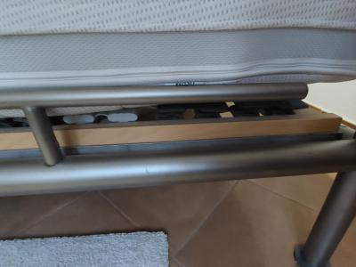 Stainless steel bed, custom-made