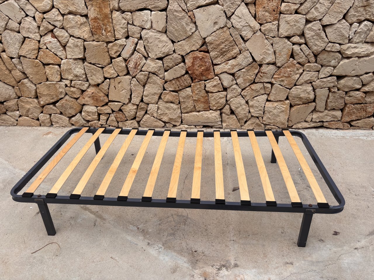 Bett Einzelbett mit Lattenrost 90 x 190 cm