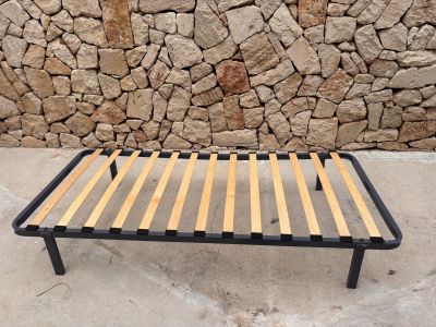 Single bed with slatted frame 90 x 190 cm