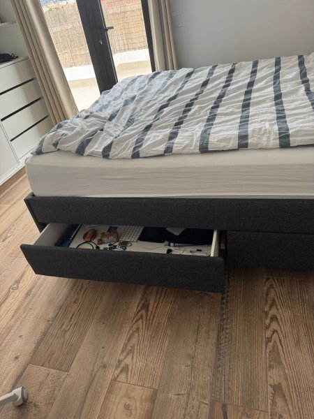 Bett IKEA IDANÄS 160x200 dunkelgrau