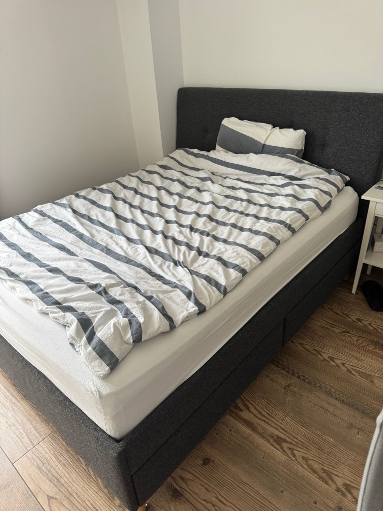Bett IKEA IDANÄS 160x200 dunkelgrau