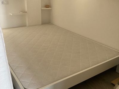 Bettgestell 140x190cm weiß