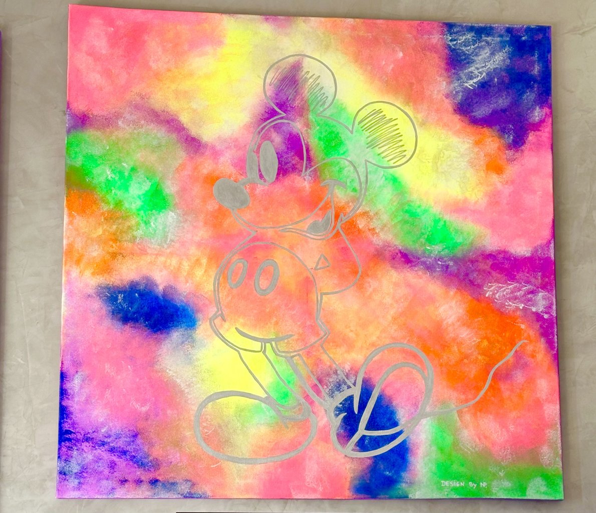 Bild auf Leinwand 100/100 Mickey Mouse