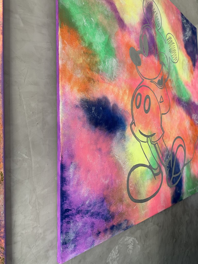 Bild auf Leinwand 100/100 Mickey Mouse