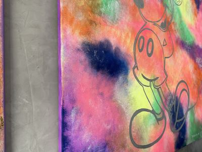 Bild auf Leinwand 100/100 Mickey Mouse