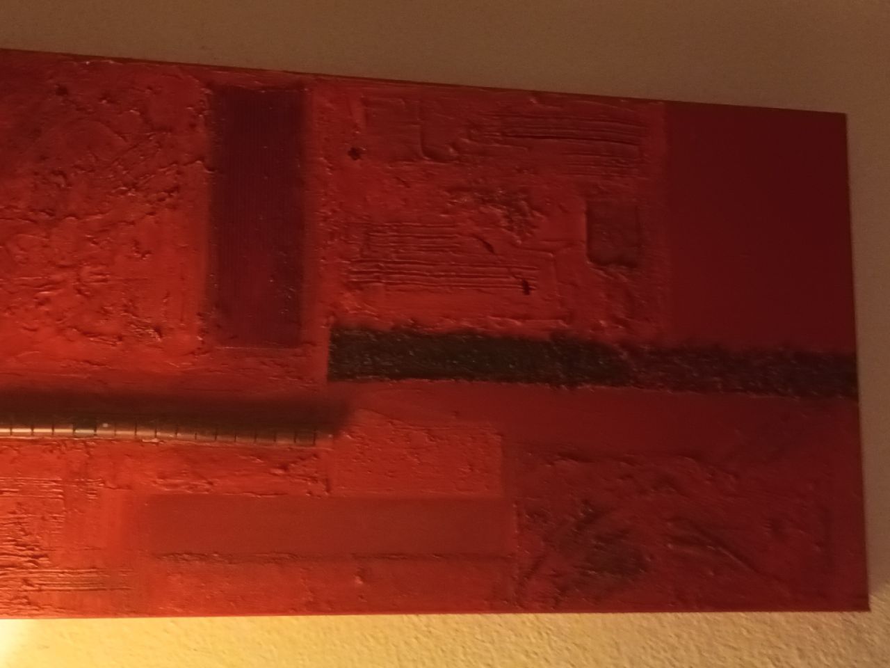 Cuadro a la venta en rojo