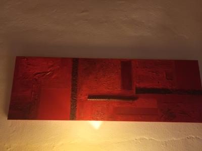 Cuadro a la venta en rojo