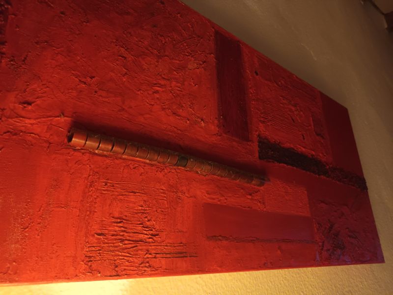 Cuadro a la venta en rojo