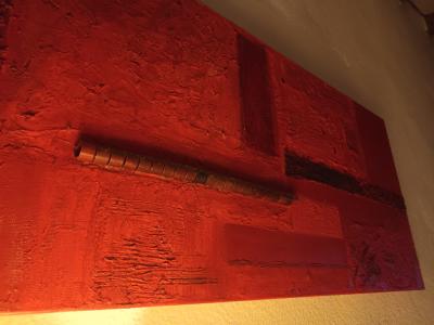 Cuadro a la venta en rojo