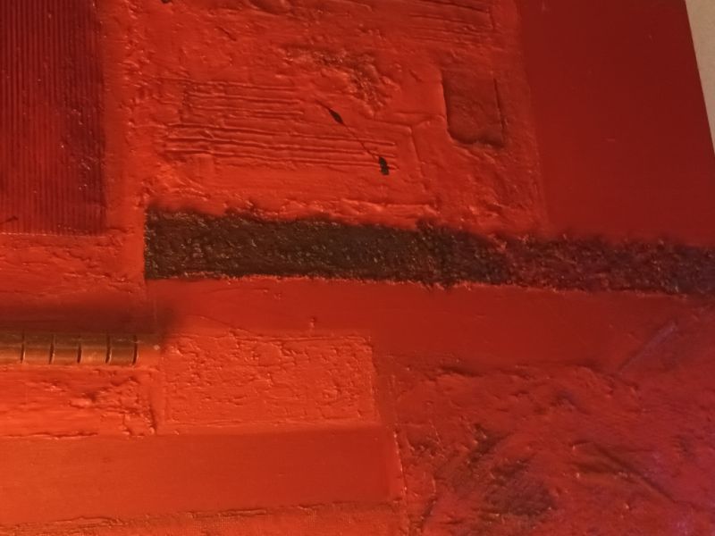 Cuadro a la venta en rojo