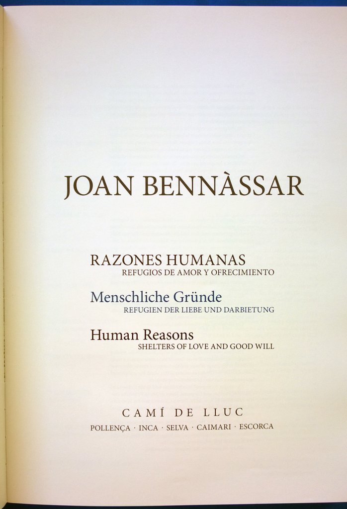 Bildband JOAN BENNÀSSAR Bennassar Künstler aus Mallorca