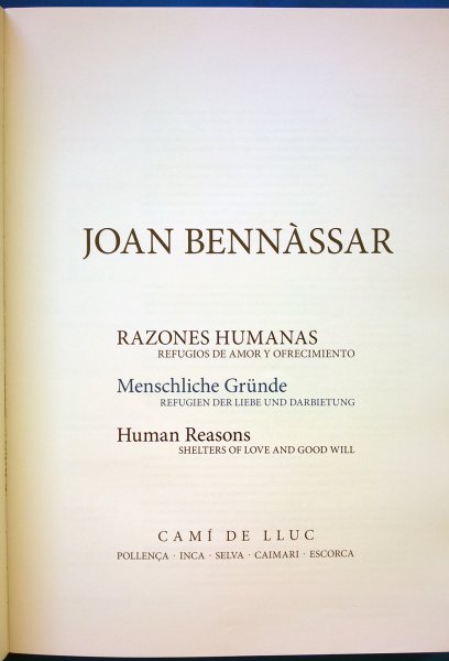 Bildband JOAN BENNÀSSAR Bennassar Künstler aus Mallorca