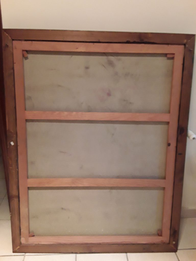 Flower picture large with golden frame