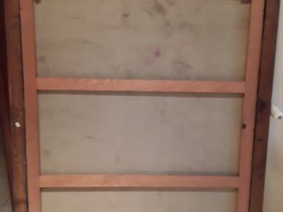 Flower picture large with golden frame