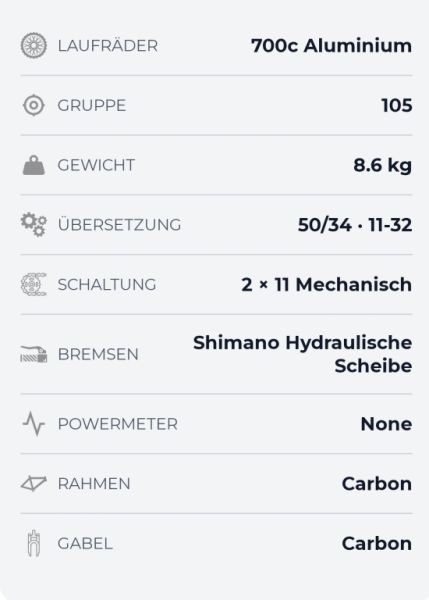 BMC - Road bike for 'big guys' frame size 61 cm