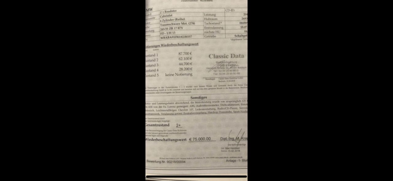 BMW Z1 Lorenzumbau mit 204 PS mit H-Gutachten, Frühjahr-AKTION!