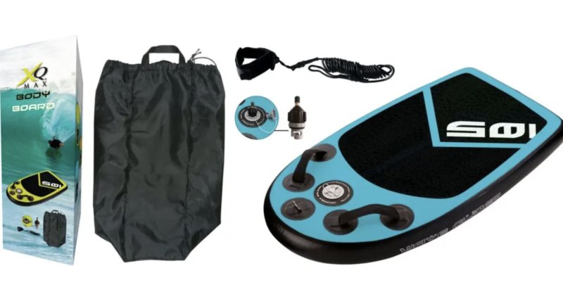 Bodyboard XQ Max 105x60x10 cm Blau und Schwarz