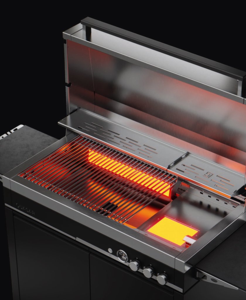 bogason Quasar Premium Einbau-Gasgrill NEU + 3 Original-Zubehörteile