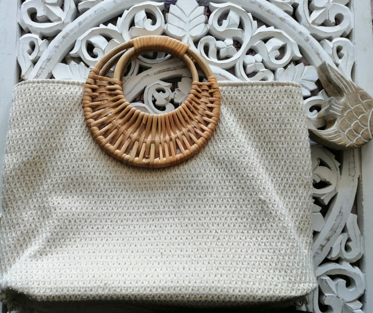 Boho Handbag Cotton Wood
