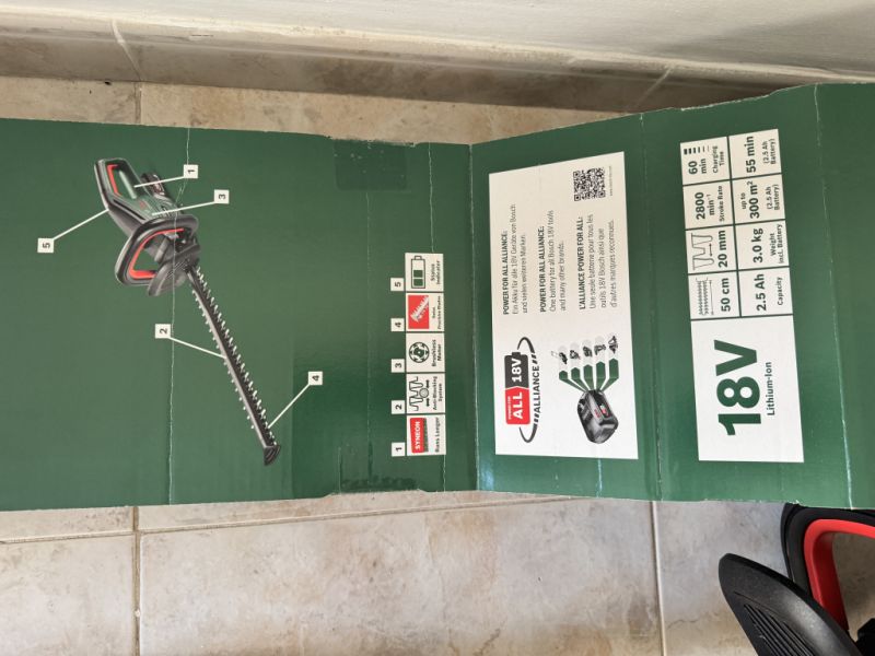 Bosch Akku-Heckenschneider