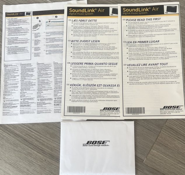 Bose Soundlink Air , Wifi