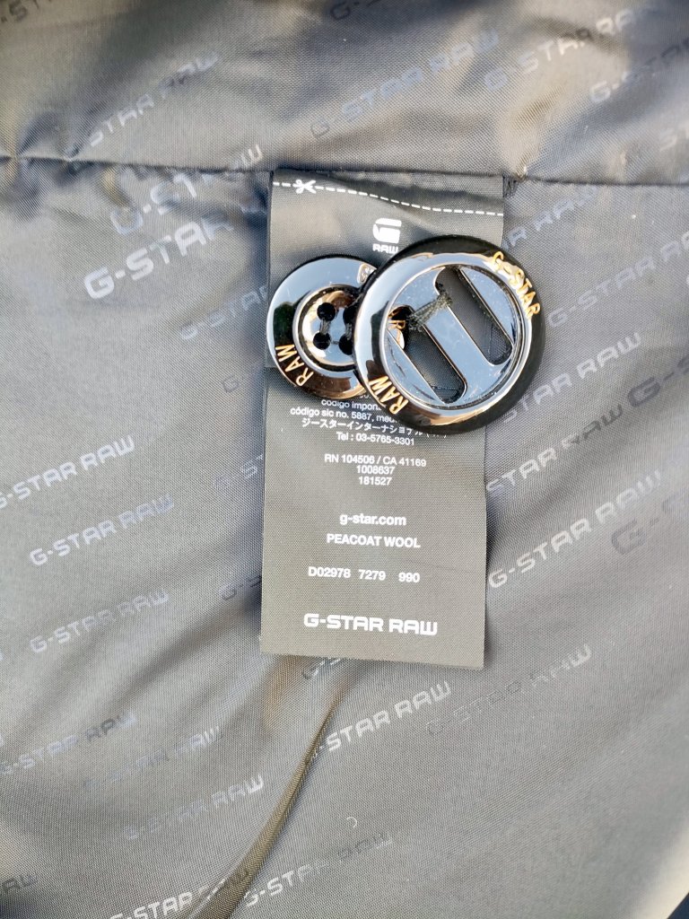 Brandneuer Wollmantel Peacoat G-STAR RAW 100% reine Wolle (pure wool)