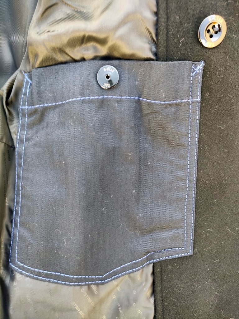 Brandneuer Wollmantel Peacoat G-STAR RAW 100% reine Wolle (pure wool)