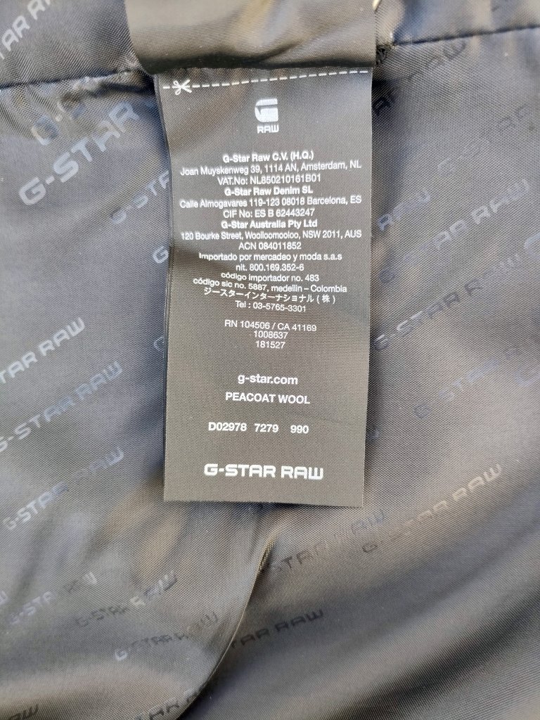 Brandneuer Wollmantel Peacoat G-STAR RAW 100% reine Wolle (pure wool)