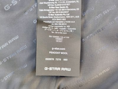 Brandneuer Wollmantel Peacoat G-STAR RAW 100% reine Wolle (pure wool)