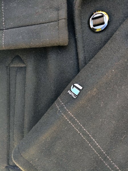 Brandneuer Wollmantel Peacoat G-STAR RAW 100% reine Wolle (pure wool)