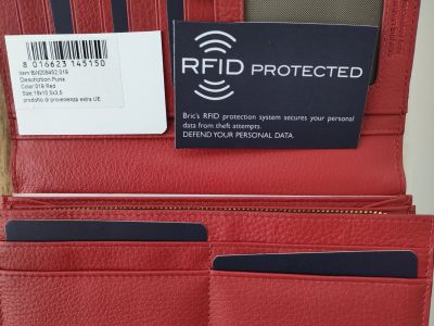 Bric's Italia Portemonnaie Brieftasche Geldbörse echtes Leder RIFD PROTECTED