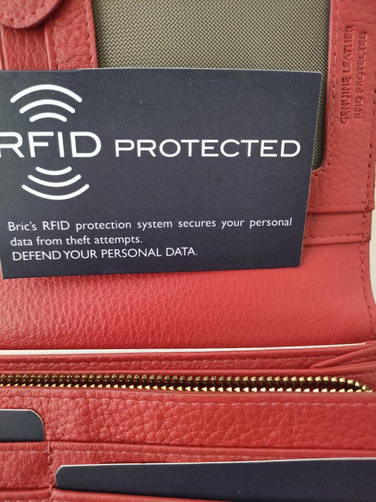 Bric's Italia Portemonnaie Brieftasche Geldbörse echtes Leder RIFD PROTECTED