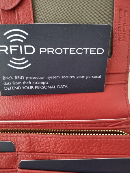 Bric's Italia Portemonnaie Brieftasche Geldbörse echtes Leder RIFD PROTECTED