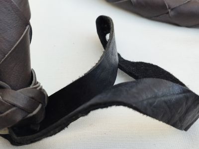 Bullenpeitsche Lederpeitsche 260cm in Farbe braun