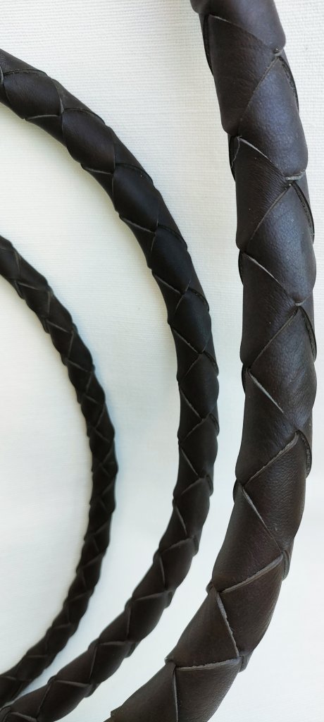 Bullenpeitsche Lederpeitsche 260cm in Farbe braun