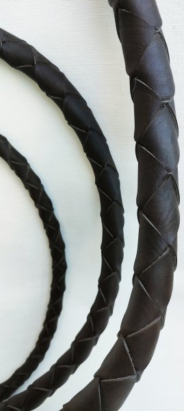 Bullenpeitsche Lederpeitsche 260cm in Farbe braun