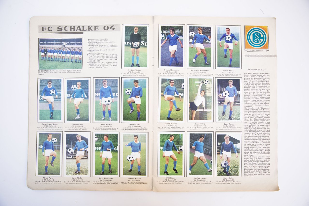 Bundesliga Aces sticker album 1966/67 complete