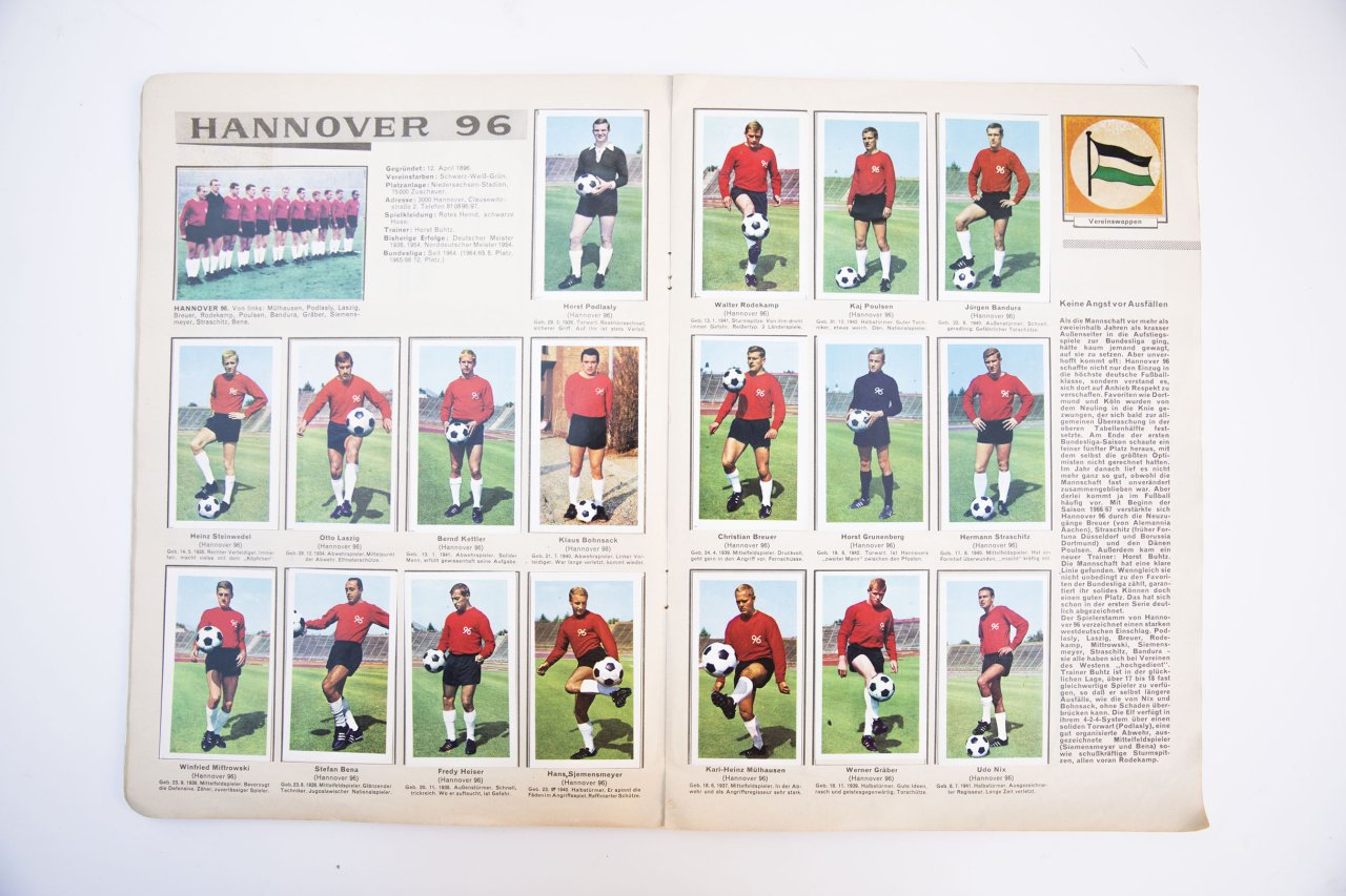 Bundesliga Aces sticker album 1966/67 complete